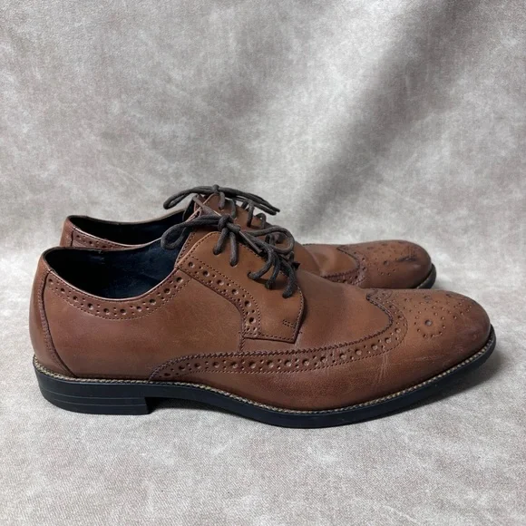 Stacy-Adams men's oxford dress shoes leather detail Size 9M - Picture 6 of 8